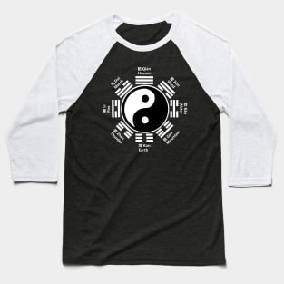 Tai Chi Yin Yang Zen Taoism Chinese Characters Baseball T-Shirt